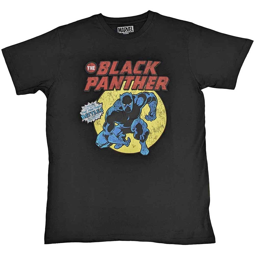 Marvel Black Panther - Retro Comic Tshirt Homme - Noir